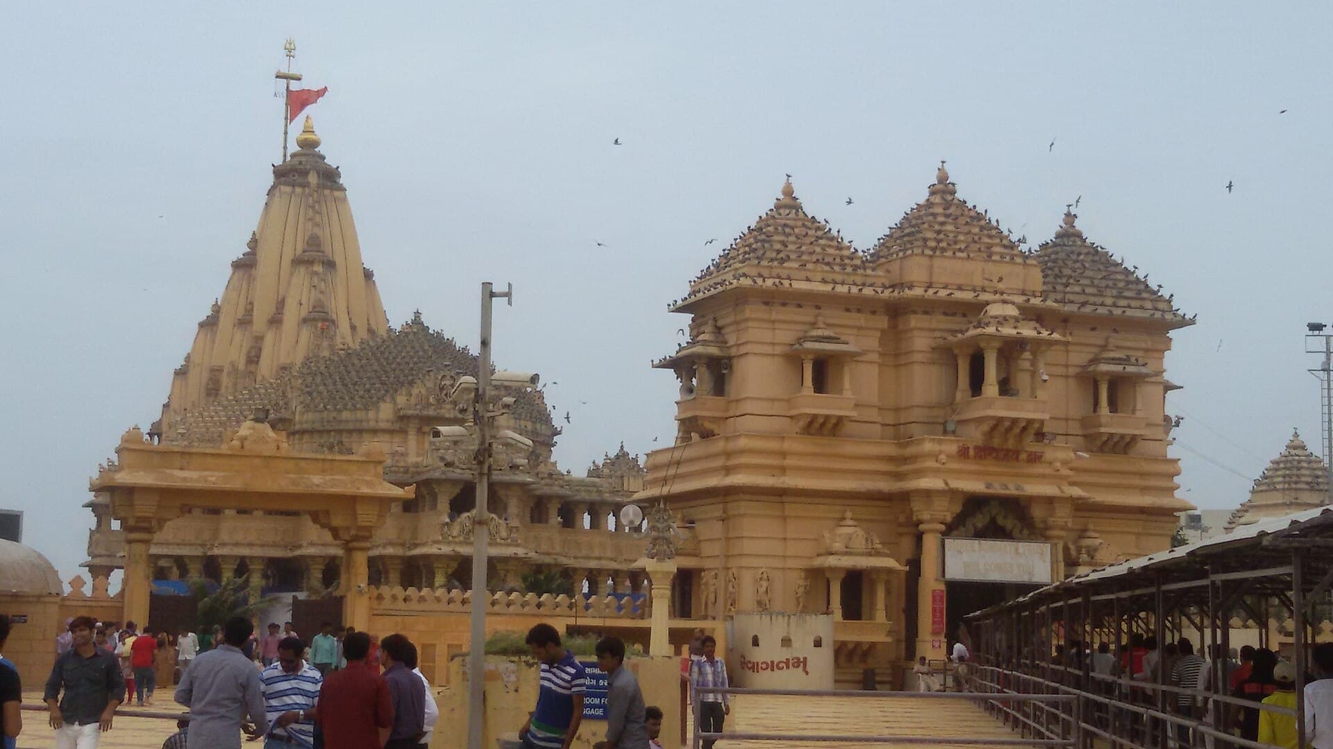 The Somnath temple at Veraval on the Gujarat coast